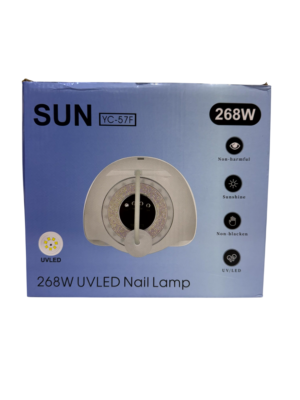 Lámpara SUN YC-57F 268W Rosado con diamantes