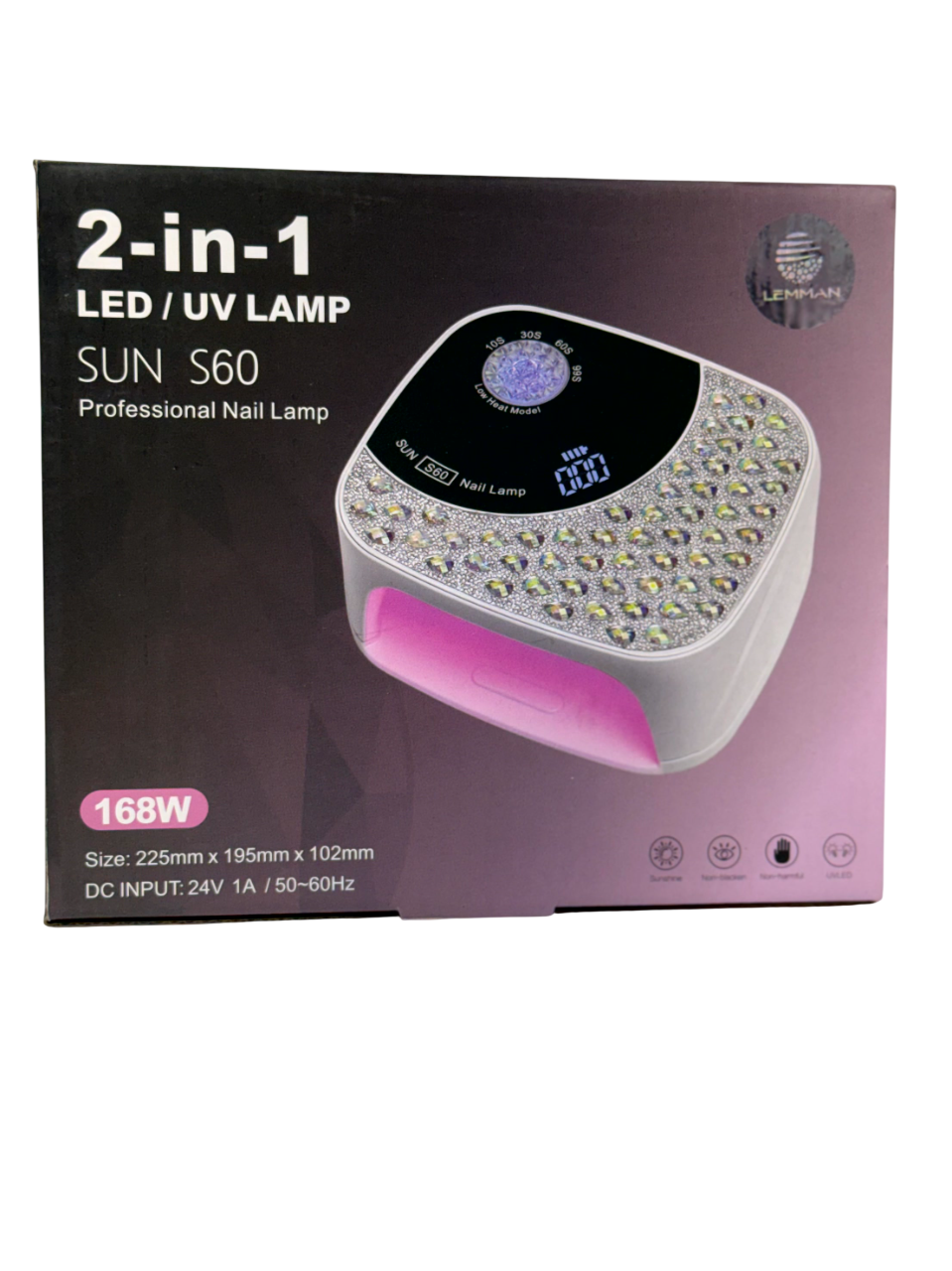 Lámpara SUN S60 168W Morado