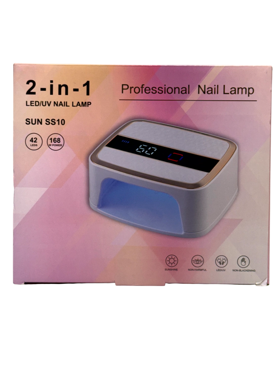 Lámpara SUN SS10 168W Inalambrica Rosado Claro con Diamantes