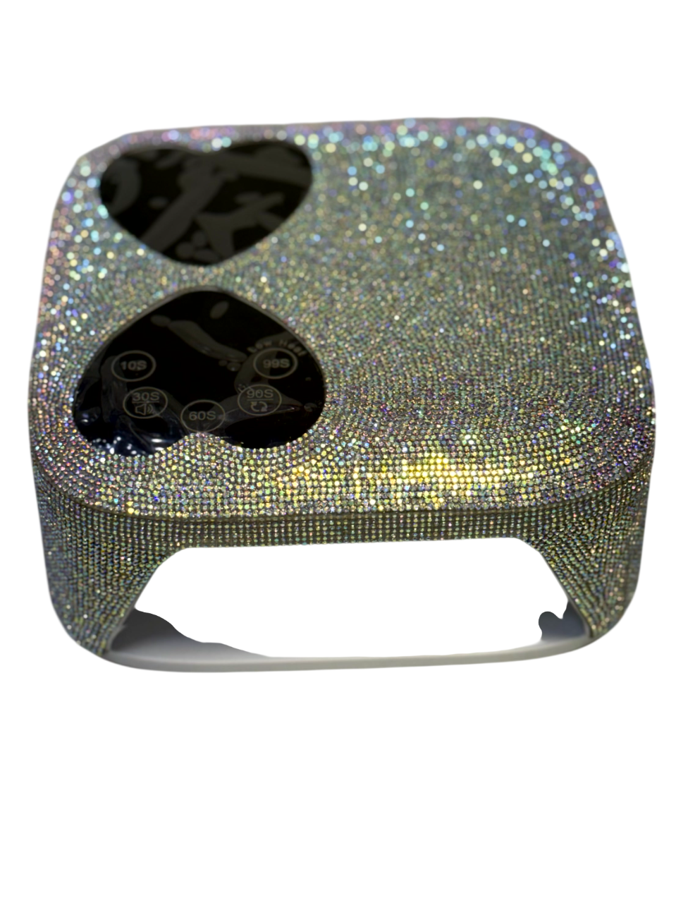 Lámpara UV LED 80W Inalámbrica LCD Corazón con Diamantes