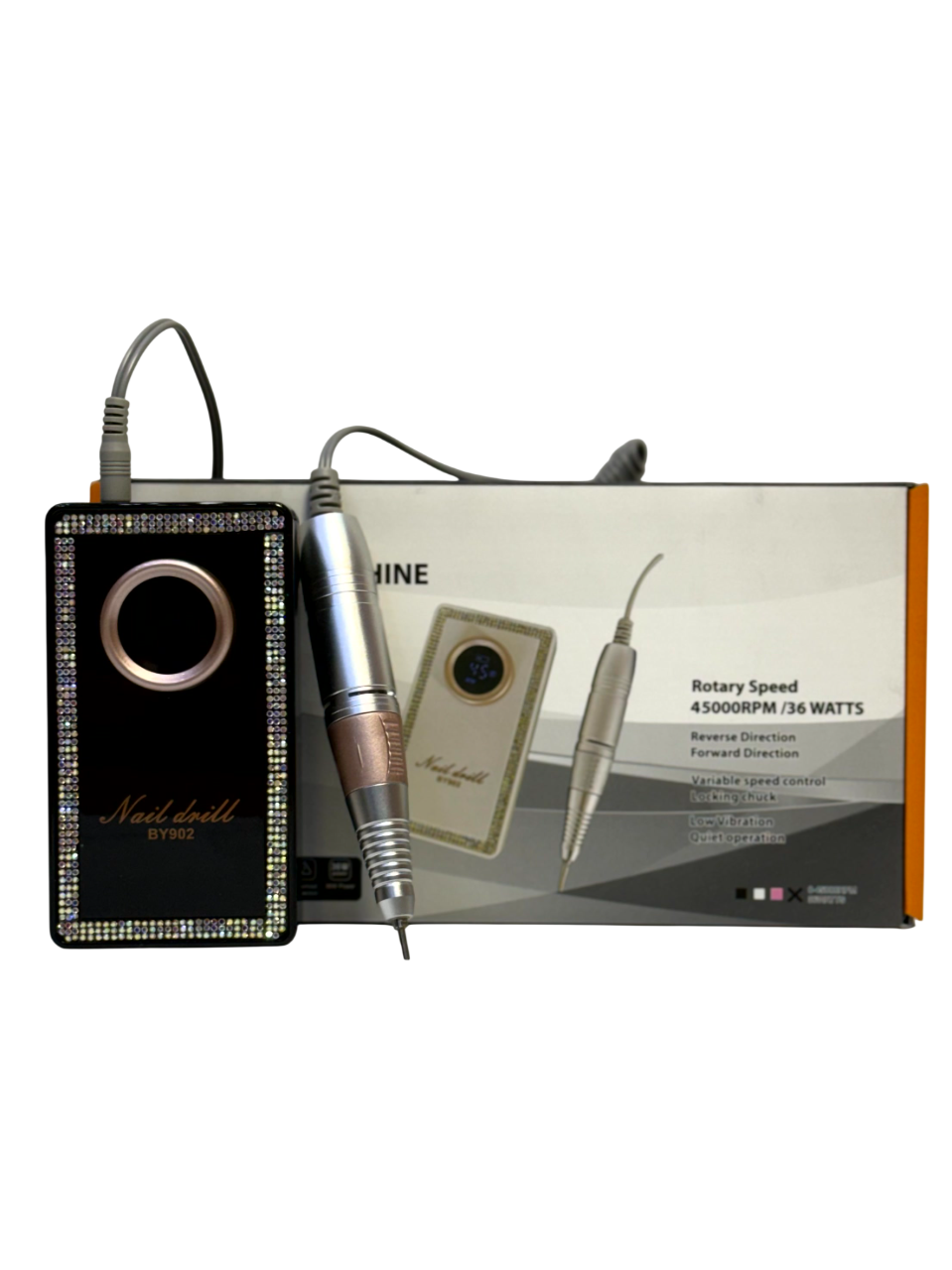 Drill BY902 Negro con Diamantes 45.000 RPM