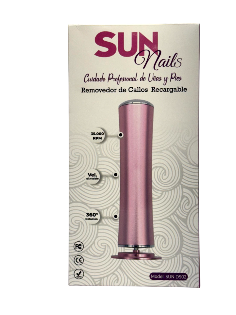 Removedor de Callos SUN DS02 Profesional Inalambrico, 35.000 RPM