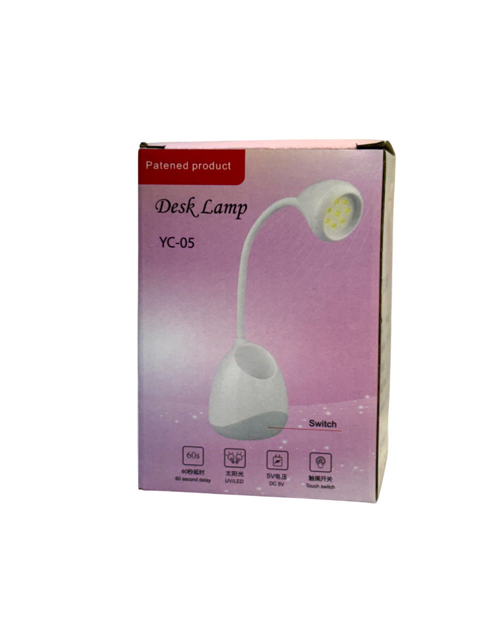 Lámpara Press On YC-05 36W Rosa con Blanco