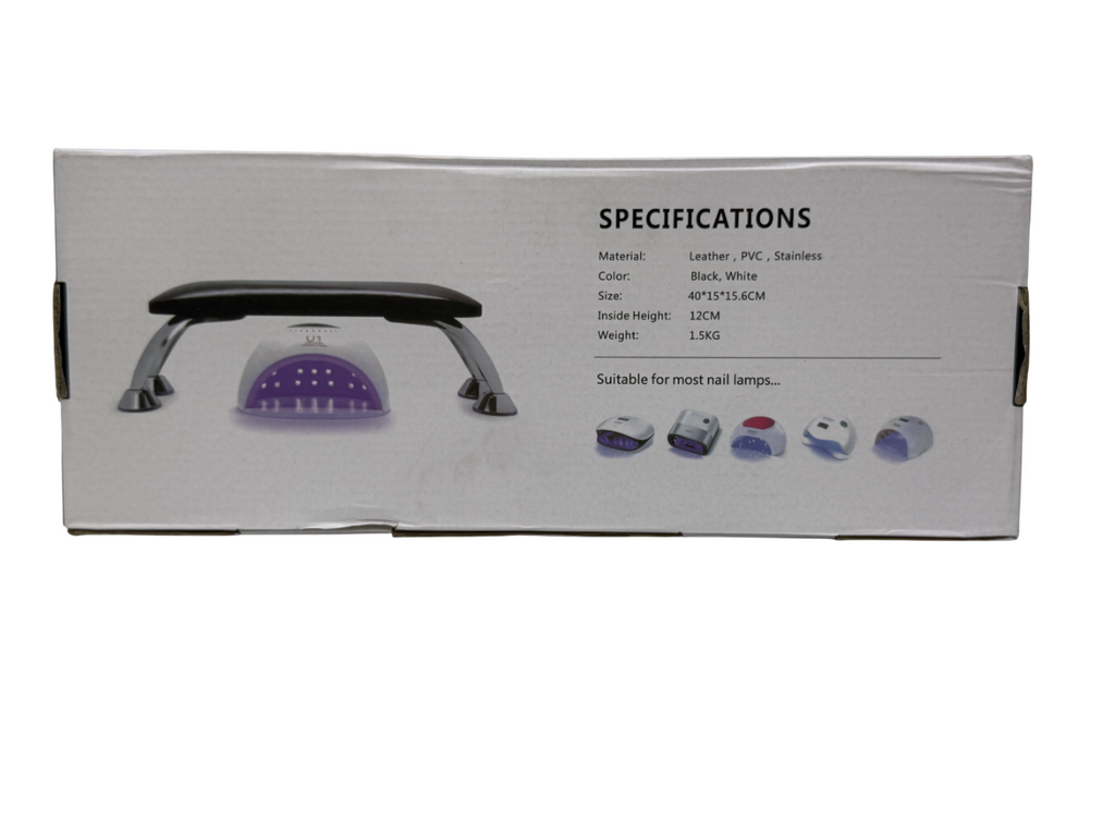 Almohada Reposamanos Cuero Manicura Varios Colores