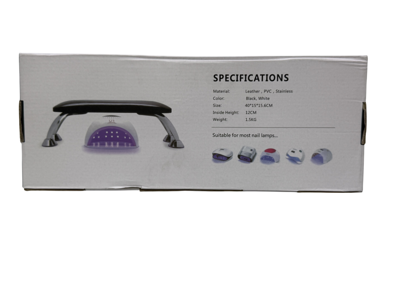 Almohada Reposamanos Cuero Manicura Varios Colores