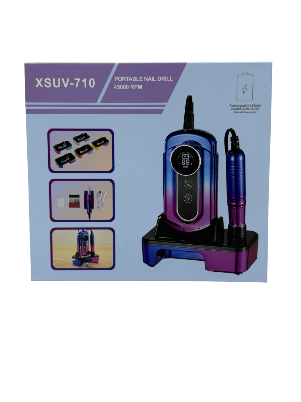 Drill Portátil Inalámbrico XSUV-710 45000 RPM Tornasol