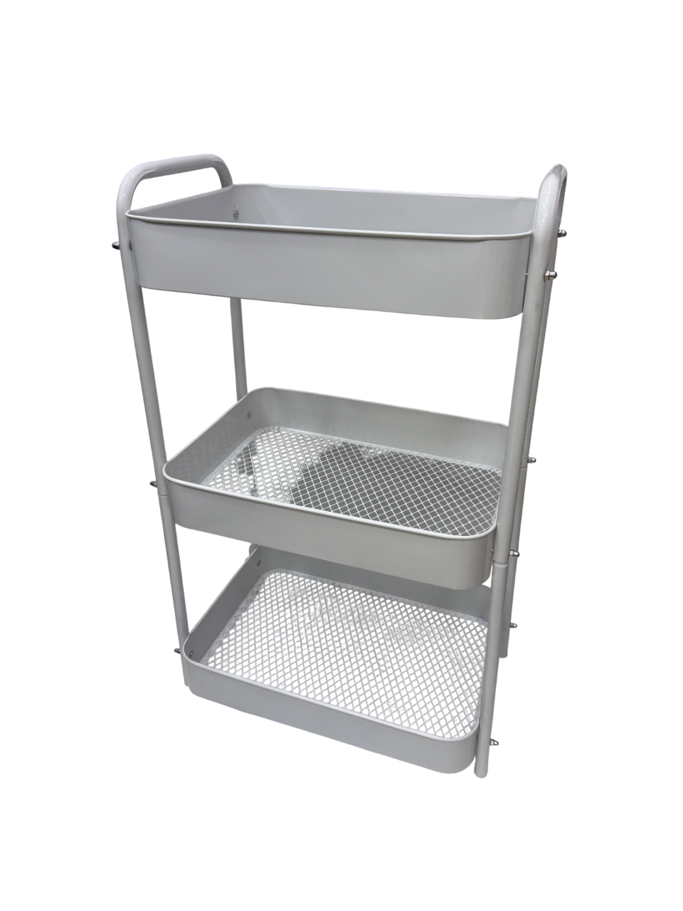 Carrito Organizador Metálico 3 Niveles Blanco