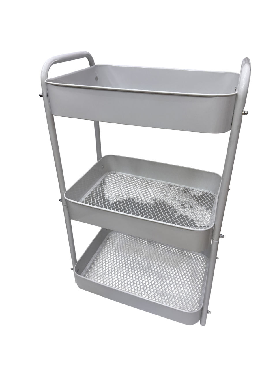 Carrito Organizador Metálico 3 Niveles Blanco