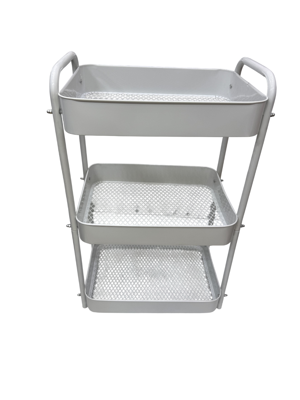 Carrito Organizador Metálico 3 Niveles Blanco