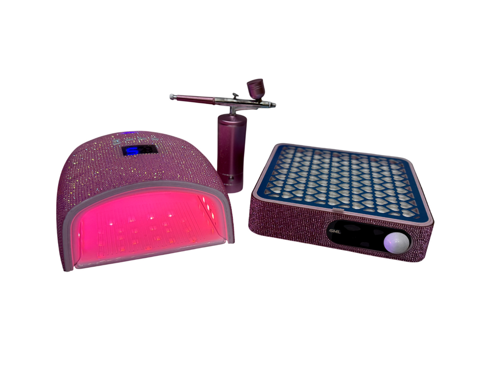 Combo Kit Aerografía Manicura Lujo Inalámbrico SML