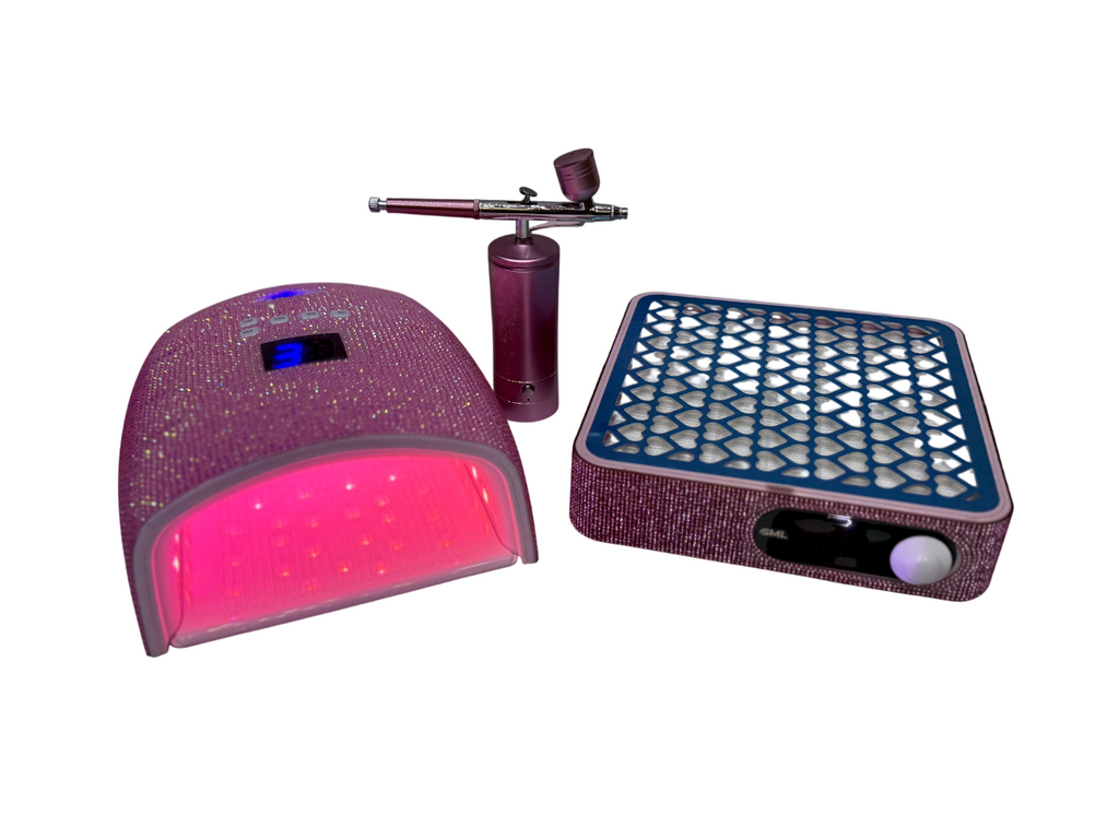 Combo Kit Aerografía Manicura Lujo Inalámbrico SML