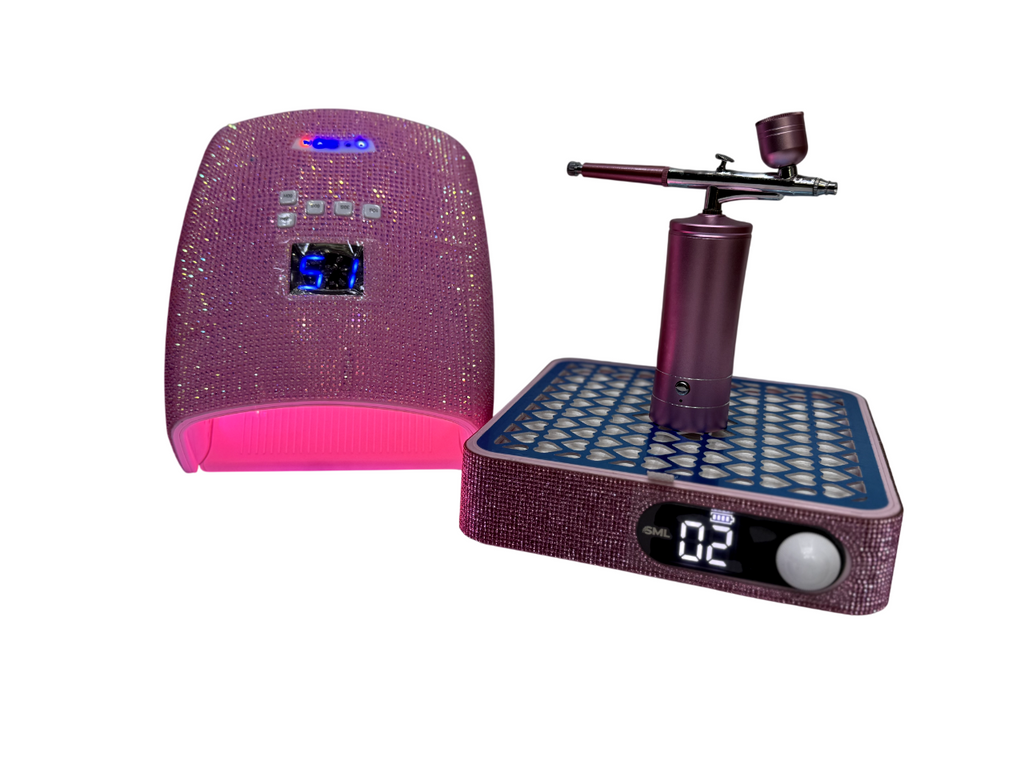 Combo Kit Aerografía Manicura Lujo Inalámbrico SML