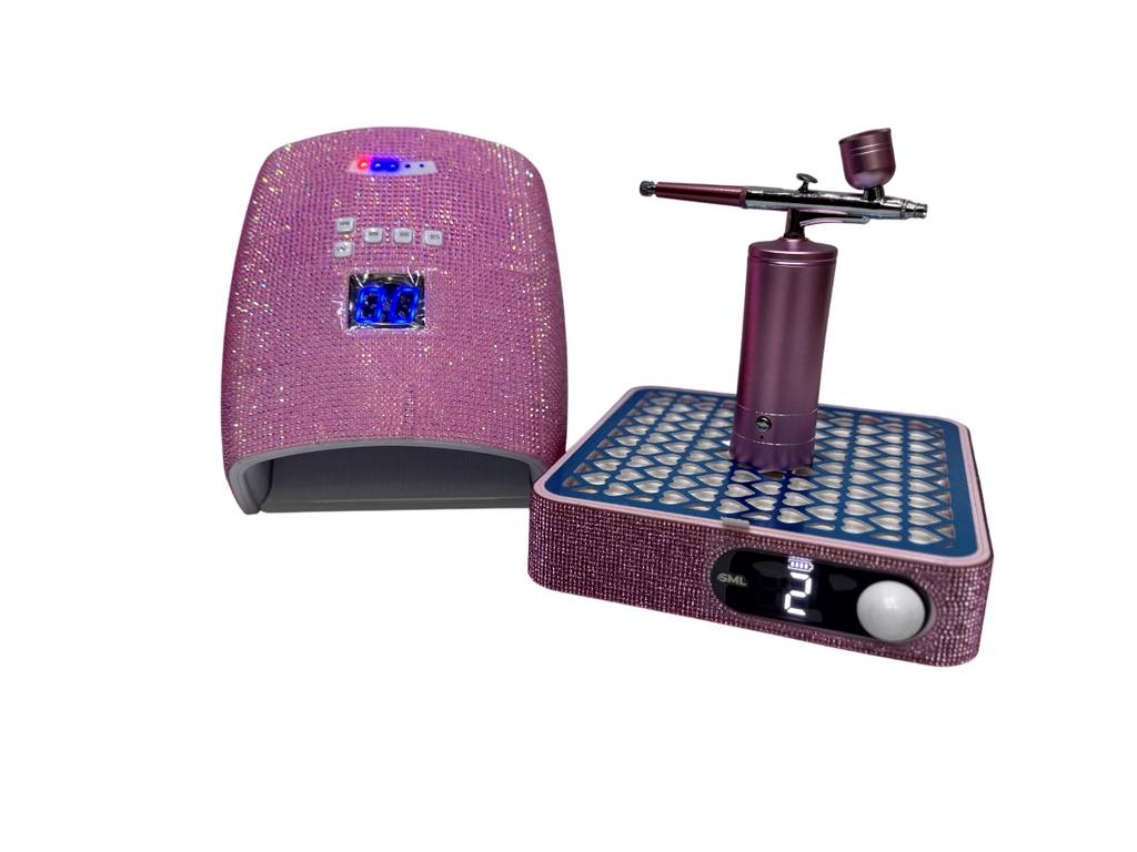 Combo Kit Aerografía Manicura Lujo Inalámbrico SML