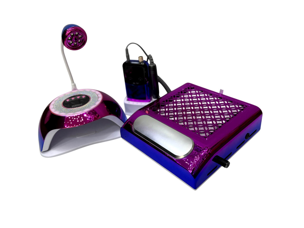 Combo Kit 3-en-1 Manicura Inalámbrico Tornasol