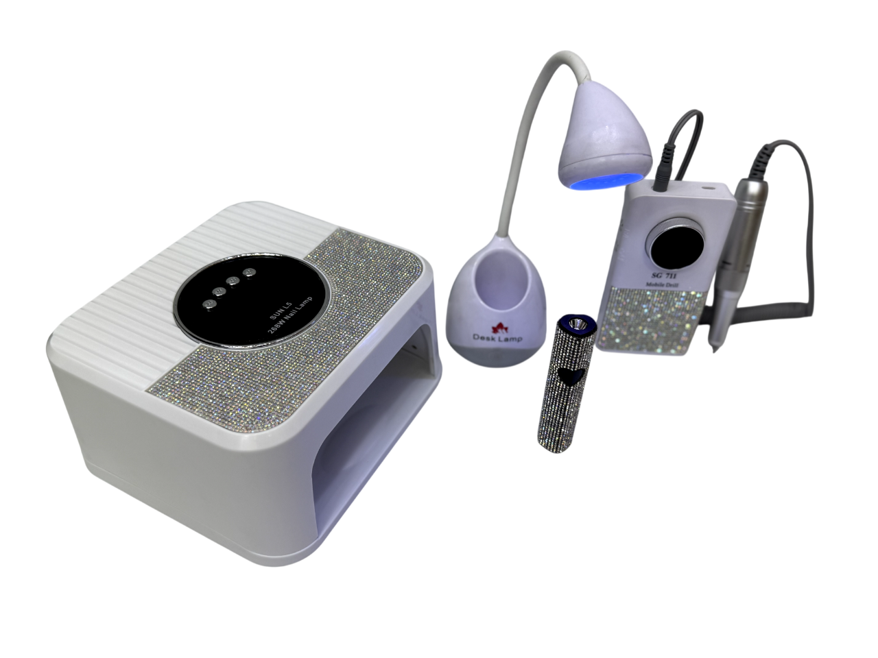 Combo Kit 4-en-1 Manicura Lujo Diamantado Completo